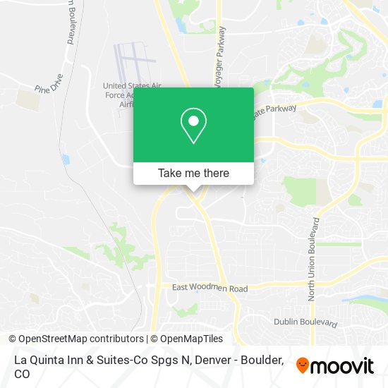 Mapa de La Quinta Inn & Suites-Co Spgs N
