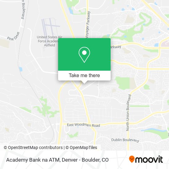 Academy Bank na ATM map