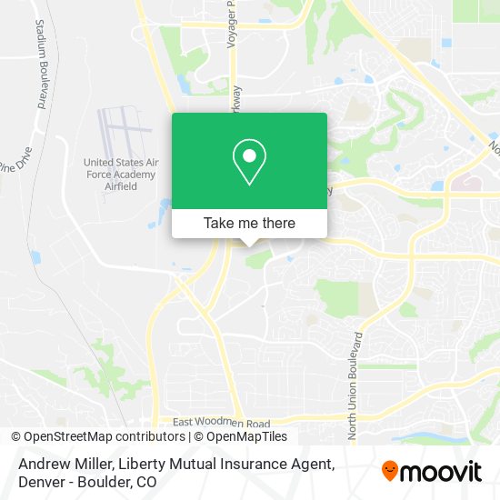 Andrew Miller, Liberty Mutual Insurance Agent map