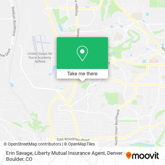 Erin Savage, Liberty Mutual Insurance Agent map