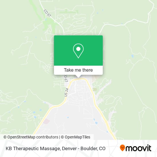 KB Therapeutic Massage map