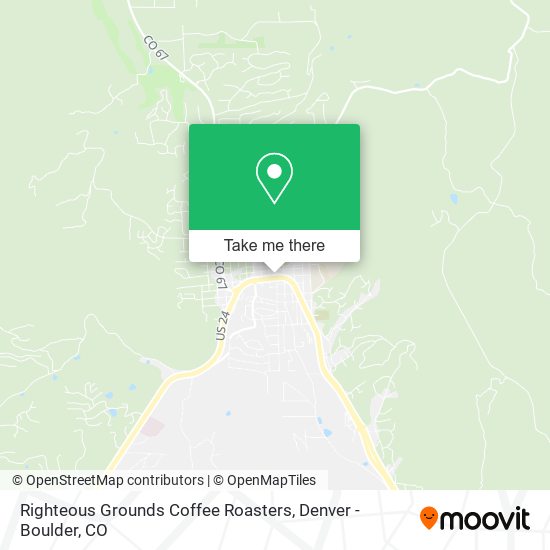 Mapa de Righteous Grounds Coffee Roasters