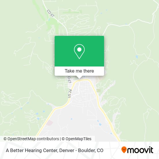 A Better Hearing Center map