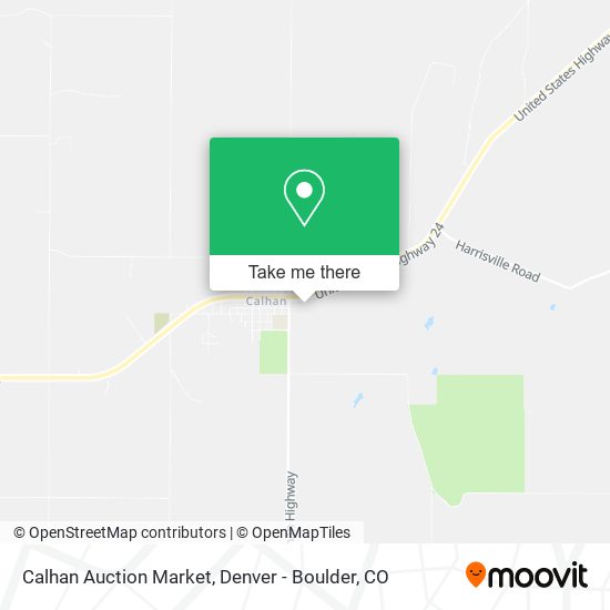 Calhan Auction Market map