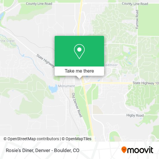 Rosie's Diner map