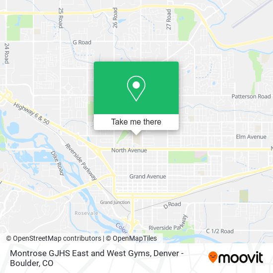 Montrose GJHS East and West Gyms map