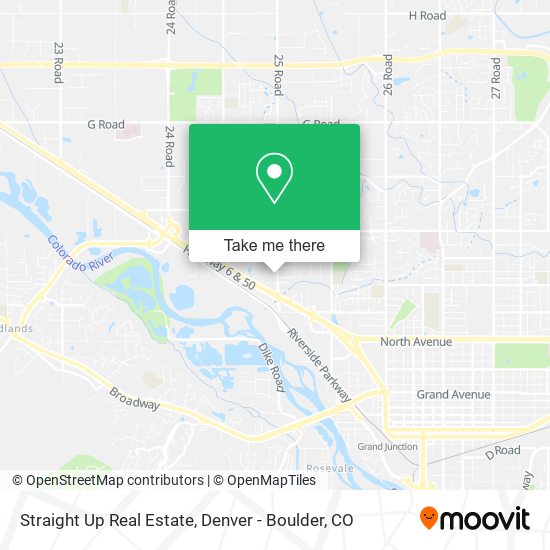 Straight Up Real Estate map