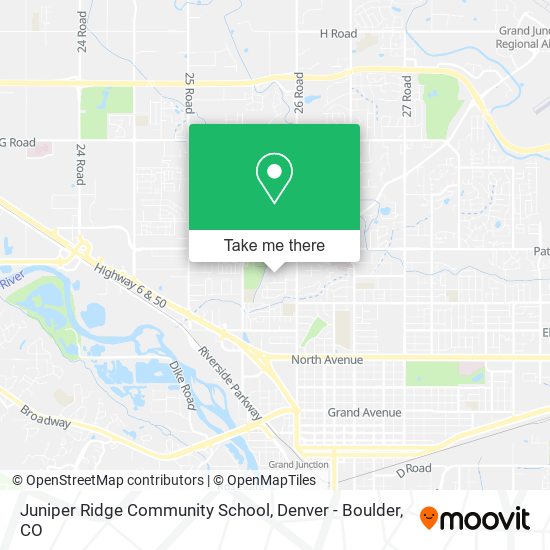 Mapa de Juniper Ridge Community School