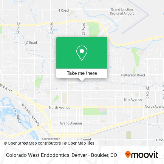 Colorado West Endodontics map