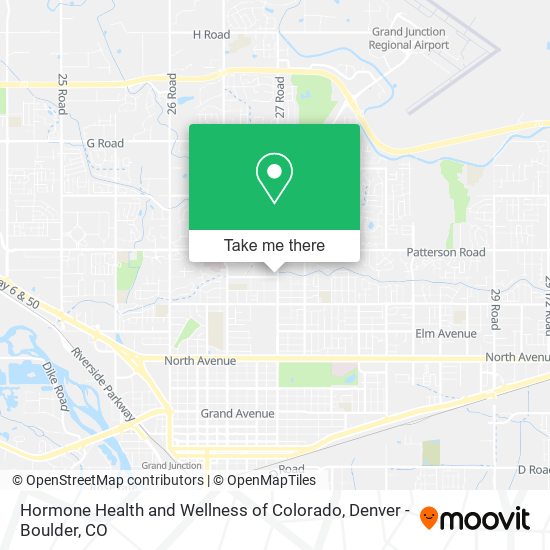 Hormone Health and Wellness of Colorado map