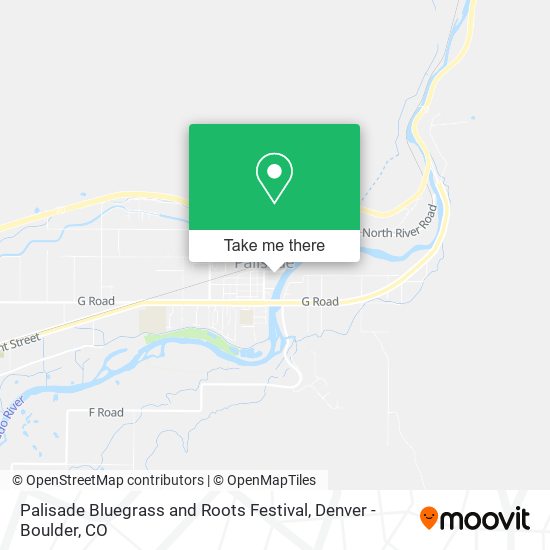 Palisade Bluegrass and Roots Festival map