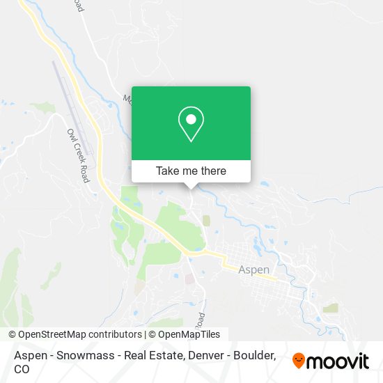 Mapa de Aspen - Snowmass - Real Estate