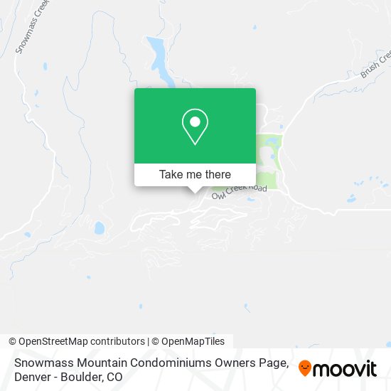 Snowmass Mountain Condominiums Owners Page map