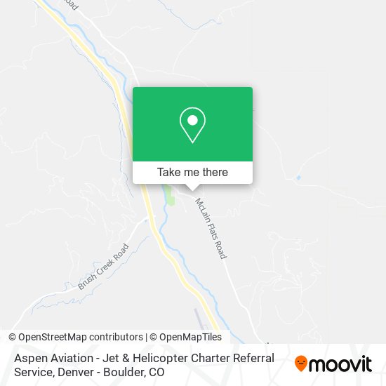 Aspen Aviation - Jet & Helicopter Charter Referral Service map