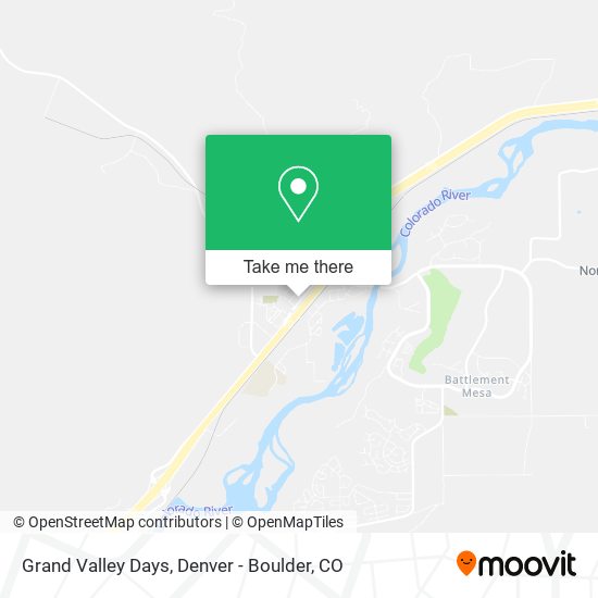 Grand Valley Days map