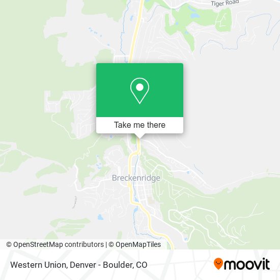 Mapa de Western Union