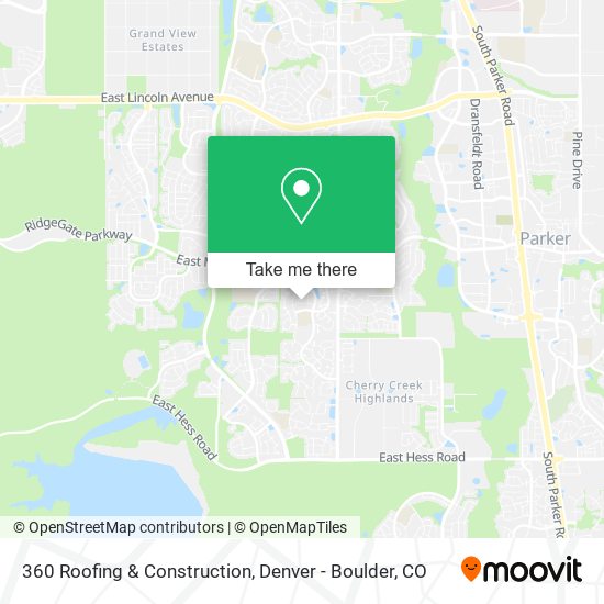 360 Roofing & Construction map