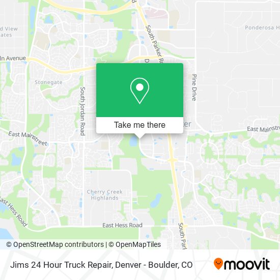 Jims 24 Hour Truck Repair map