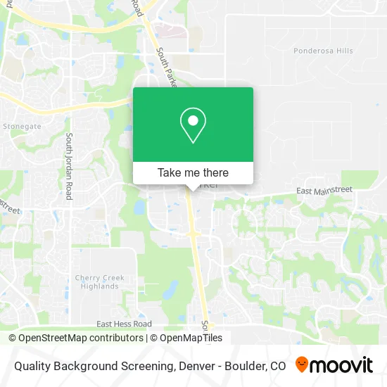 Quality Background Screening map