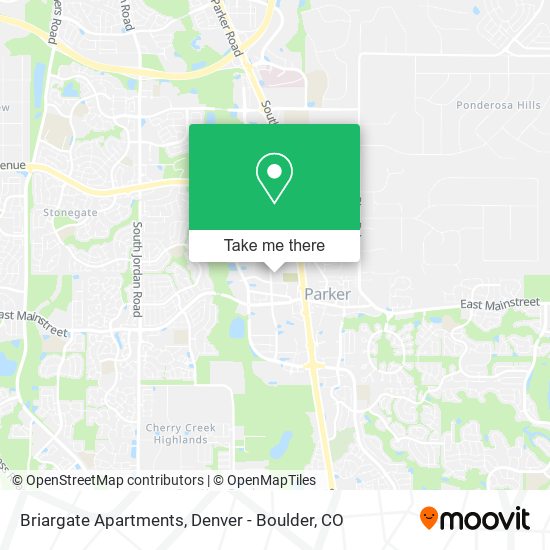 Briargate Apartments map