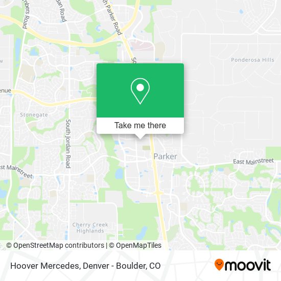 Hoover Mercedes map