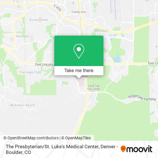 Mapa de The Presbyterian / St. Luke's Medical Center