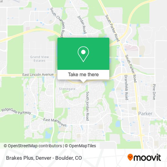 Brakes Plus map