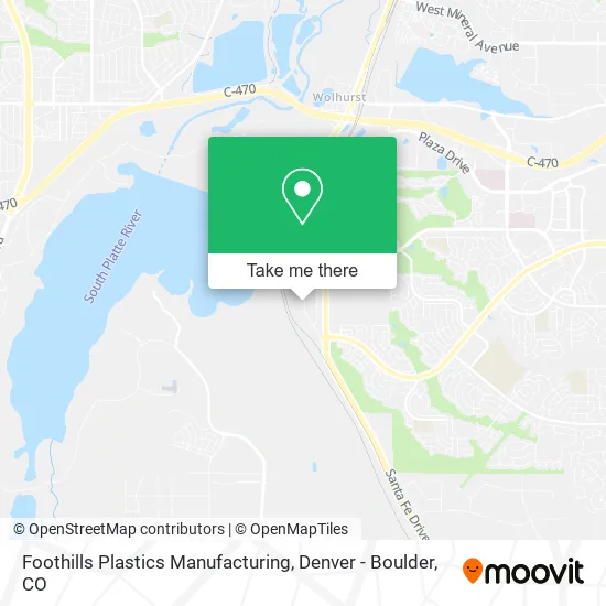 Foothills Plastics Manufacturing map