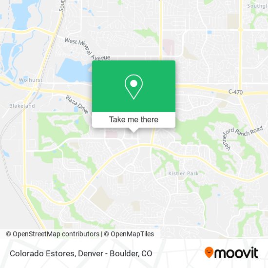 Mapa de Colorado Estores