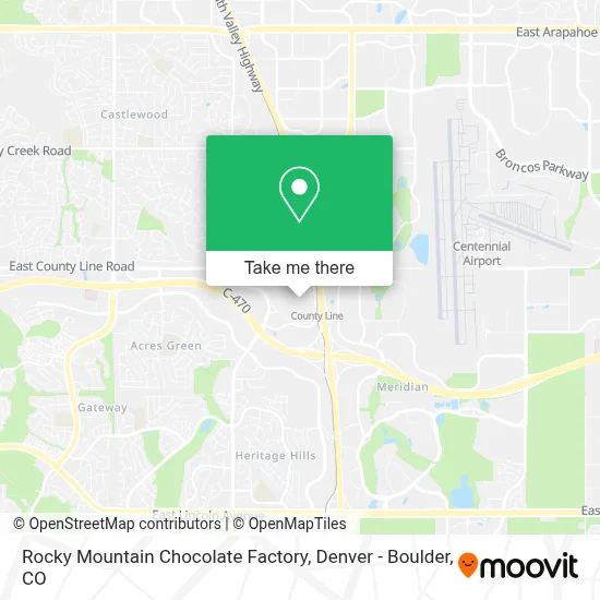 Rocky Mountain Chocolate Factory map