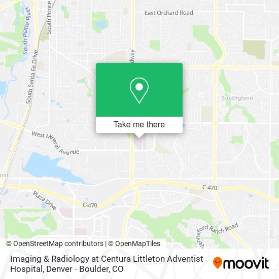 Imaging & Radiology at Centura Littleton Adventist Hospital map
