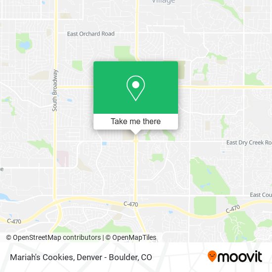 Mariah's Cookies map