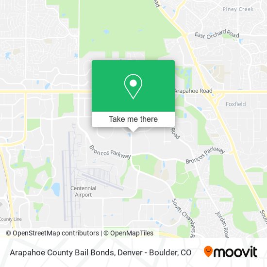 Arapahoe County Bail Bonds map