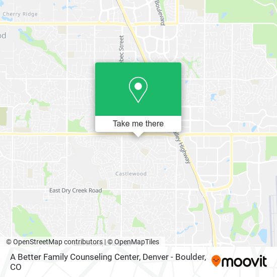 A Better Family Counseling Center map