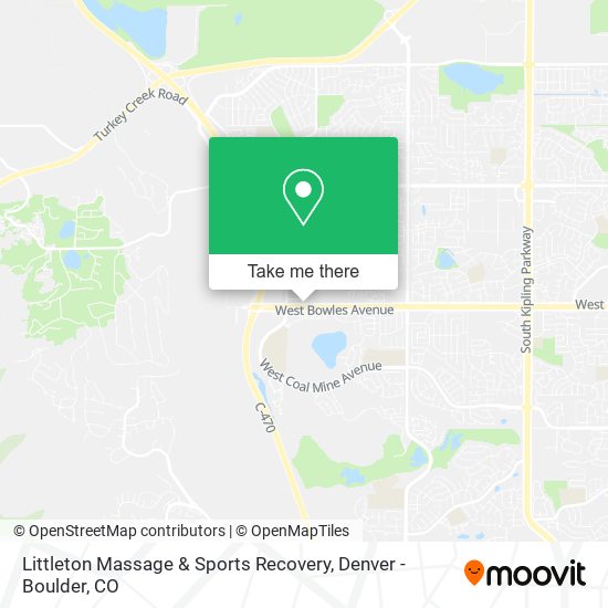 Littleton Massage & Sports Recovery map