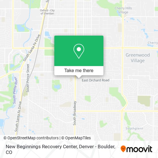 Mapa de New Beginnings Recovery Center