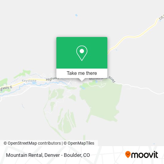 Mountain Rental map