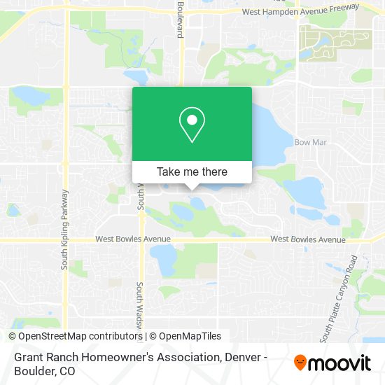 Grant Ranch Homeowner's Association map