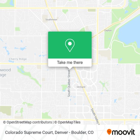 Mapa de Colorado Supreme Court