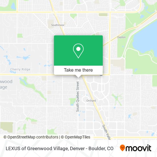 Mapa de LEXUS of Greenwood Village