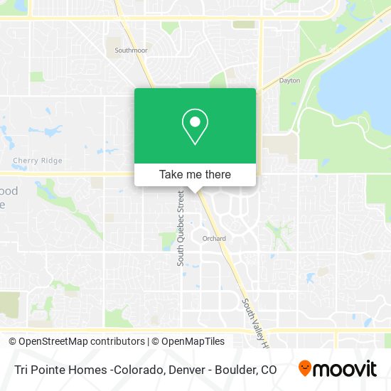 Mapa de Tri Pointe Homes -Colorado