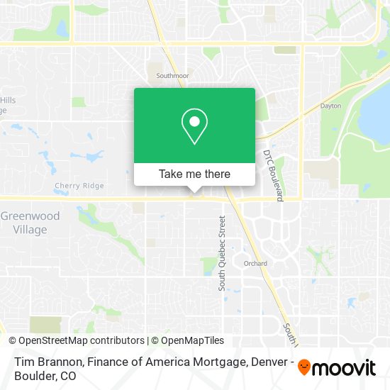 Tim Brannon, Finance of America Mortgage map