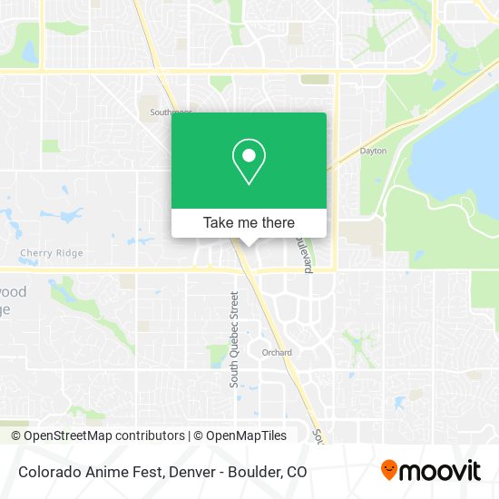 Colorado Anime Fest map