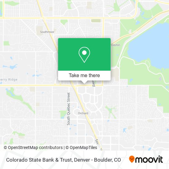 Colorado State Bank & Trust map