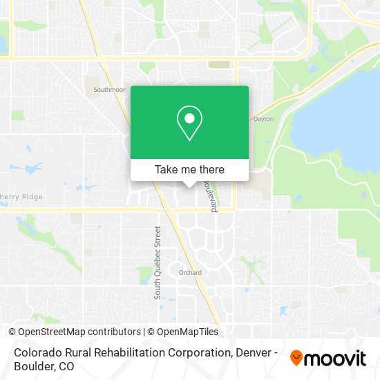 Mapa de Colorado Rural Rehabilitation Corporation