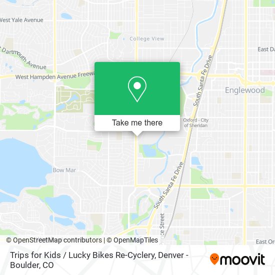 Trips for Kids / Lucky Bikes Re-Cyclery map