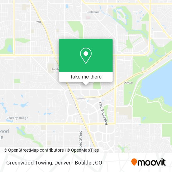 Greenwood Towing map