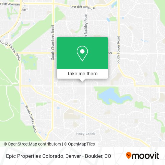 Epic Properties Colorado map