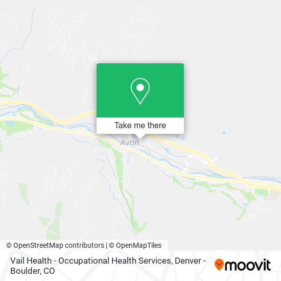 Mapa de Vail Health - Occupational Health Services