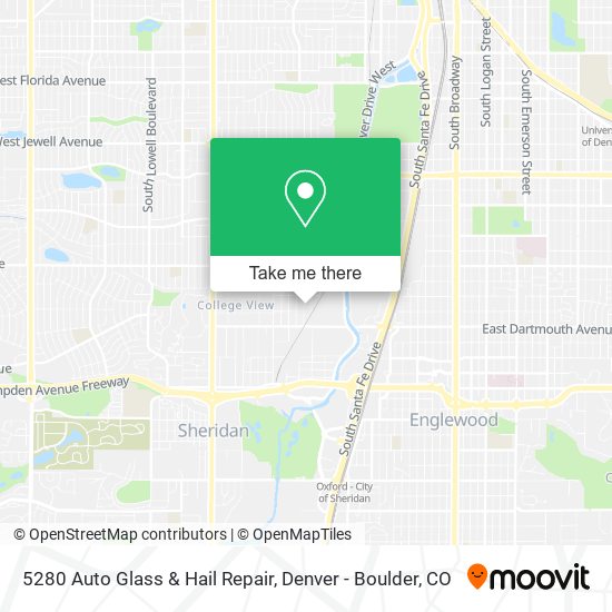 5280 Auto Glass & Hail Repair map